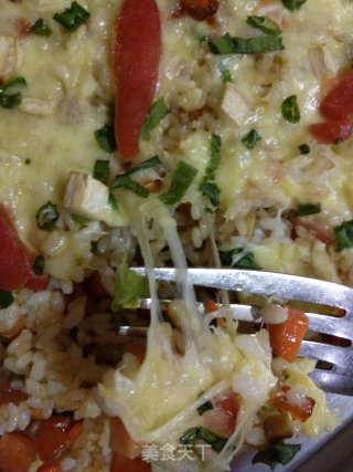 缤纷蔬菜马里苏奶酪焗饭的做法