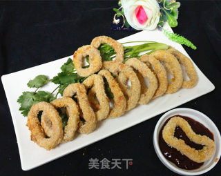 五香烤鱿鱼圈的做法