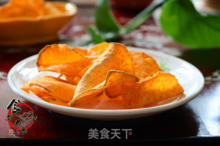烘烤红薯片的做法