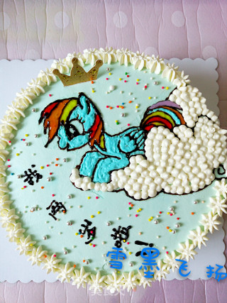 小马生日蛋糕的做法