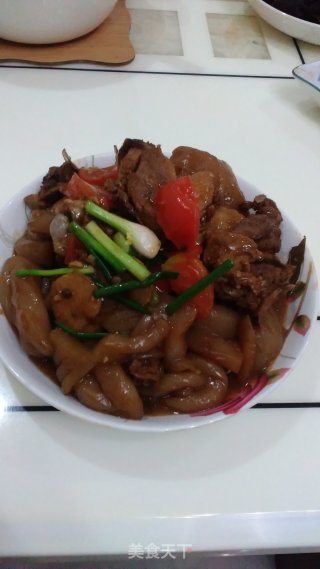 魔芊焖鸭的做法