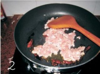 肉末四季豆的做法步骤：2