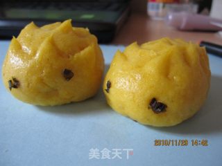 DIY南瓜小馒头的做法步骤：2