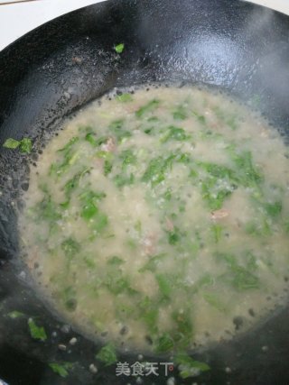 苦苣瘦肉粥的做法