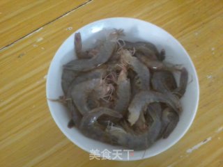 干菜炒虾的做法步骤：2