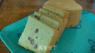 绿茶蜜红豆戚风蛋糕的做法