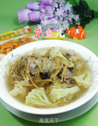 笋干菜花菜龙骨汤的做法