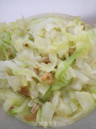 海米洋白菜的做法