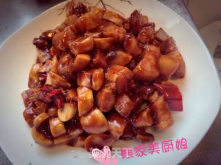 肉丁炒口蘑（五花肉）的做法