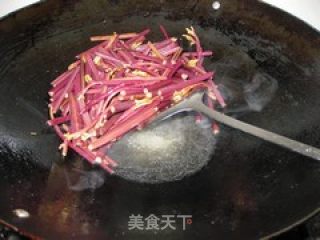 家常小炒——猪肉炒蕨菜的做法步骤：3
