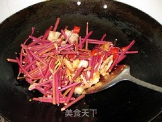 家常小炒——猪肉炒蕨菜的做法步骤：3