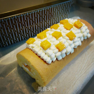 奶油芒果蛋糕卷