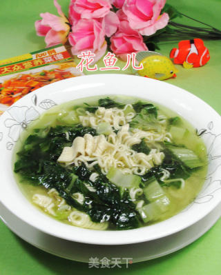 君叠菜煮波纹面的做法