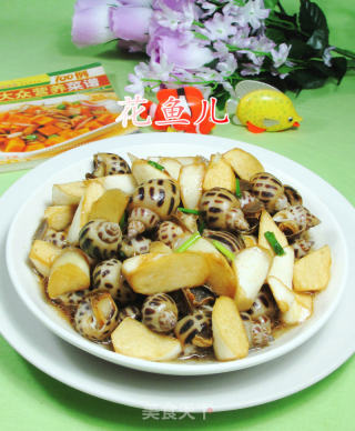 茭白炒花螺的做法