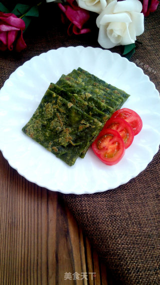 菠菜煎饼的做法