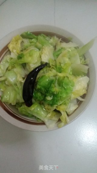 辣炒洋白菜的做法