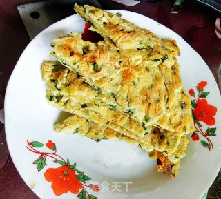 韭蛋饼的做法