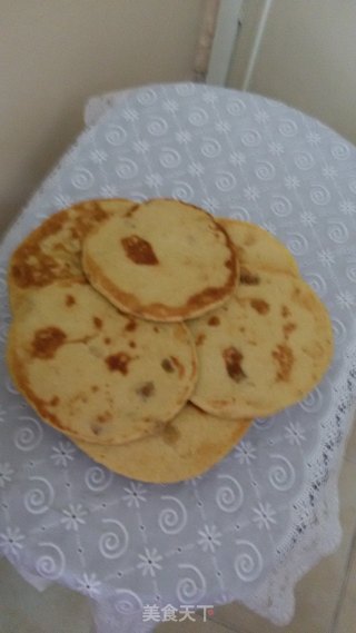 葡萄干二和面饼的做法