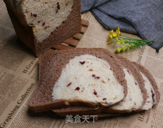 蔓越莓双色面包的做法