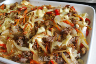 红酒牛肉蔬菜焗饭的做法