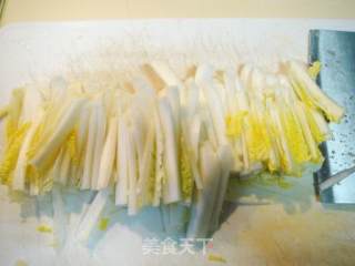 鲜美京味儿菜“干贝扒京白”的做法步骤：5