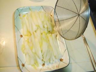 鲜美京味儿菜“干贝扒京白”的做法步骤：5