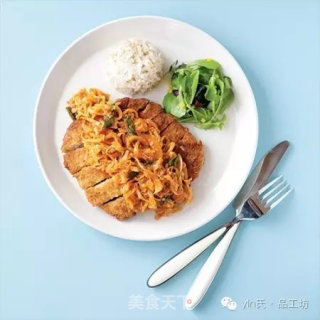 炸猪排饭的做法