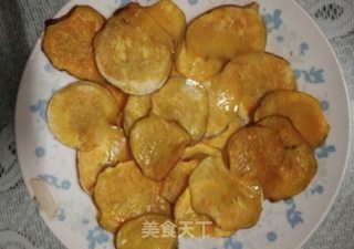 烤地瓜片的做法