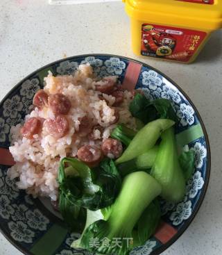简易腊味饭的做法