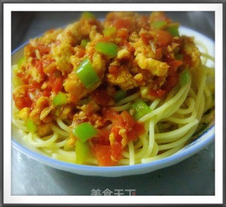 西红柿鸡蛋意大利面的做法