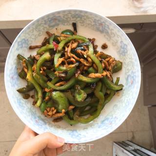青椒炒肉丝的做法