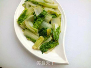 素炒小白菜的做法