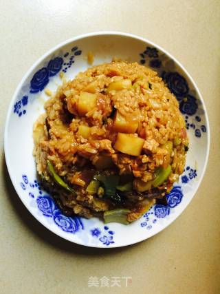 香菇土豆焖饭的做法