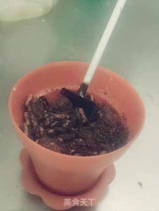 简单盆栽冰淇淋