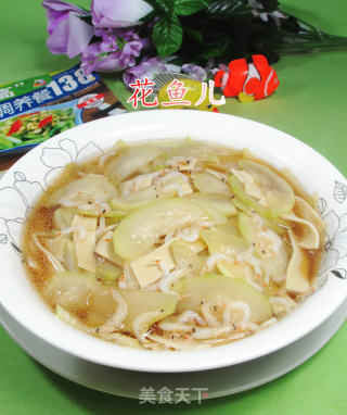 虾皮千张煮长瓜的做法