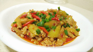 豆瓣肉末红烧茄子的做法