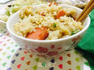 火腿蛋炒饭的做法