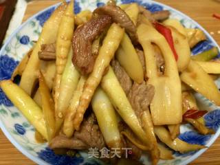 鲜笋辣炒肉的做法