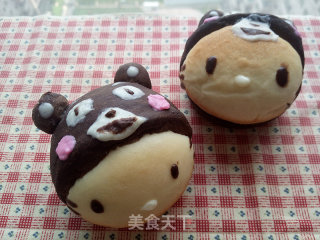 熊本熊 x 凯蒂猫 巧克力餐包的做法