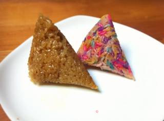 花皮彩色粽子的做法