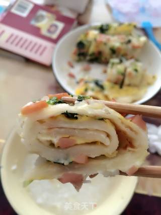 鸡蛋摊面饼的做法