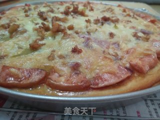 鸡肉火腿披萨的做法