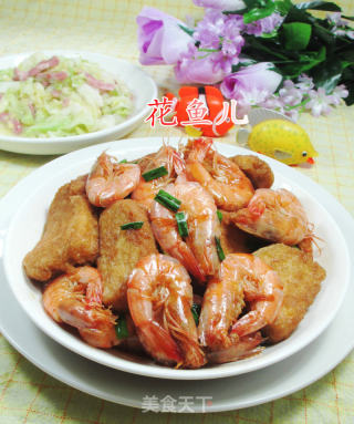 鲜虾烧小素鸡的做法