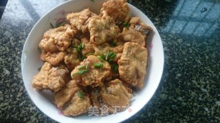 香酥椒盐带鱼（带鱼二吃）的做法