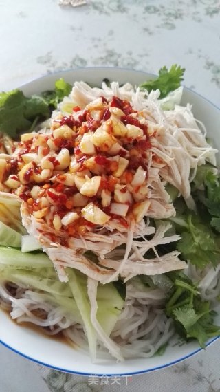 鸡丝凉面的做法