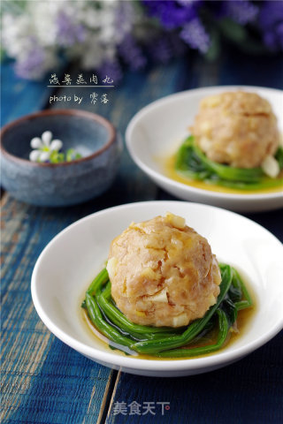 【最是鲜美多汁】菠菜蒸肉丸的做法