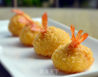 黄金土豆芝士虾球的做法