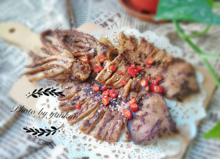 烧烤料烤鱿鱼的做法