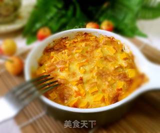 芝士焗南瓜的做法