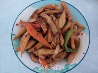 辣炒杏鲍菇的做法